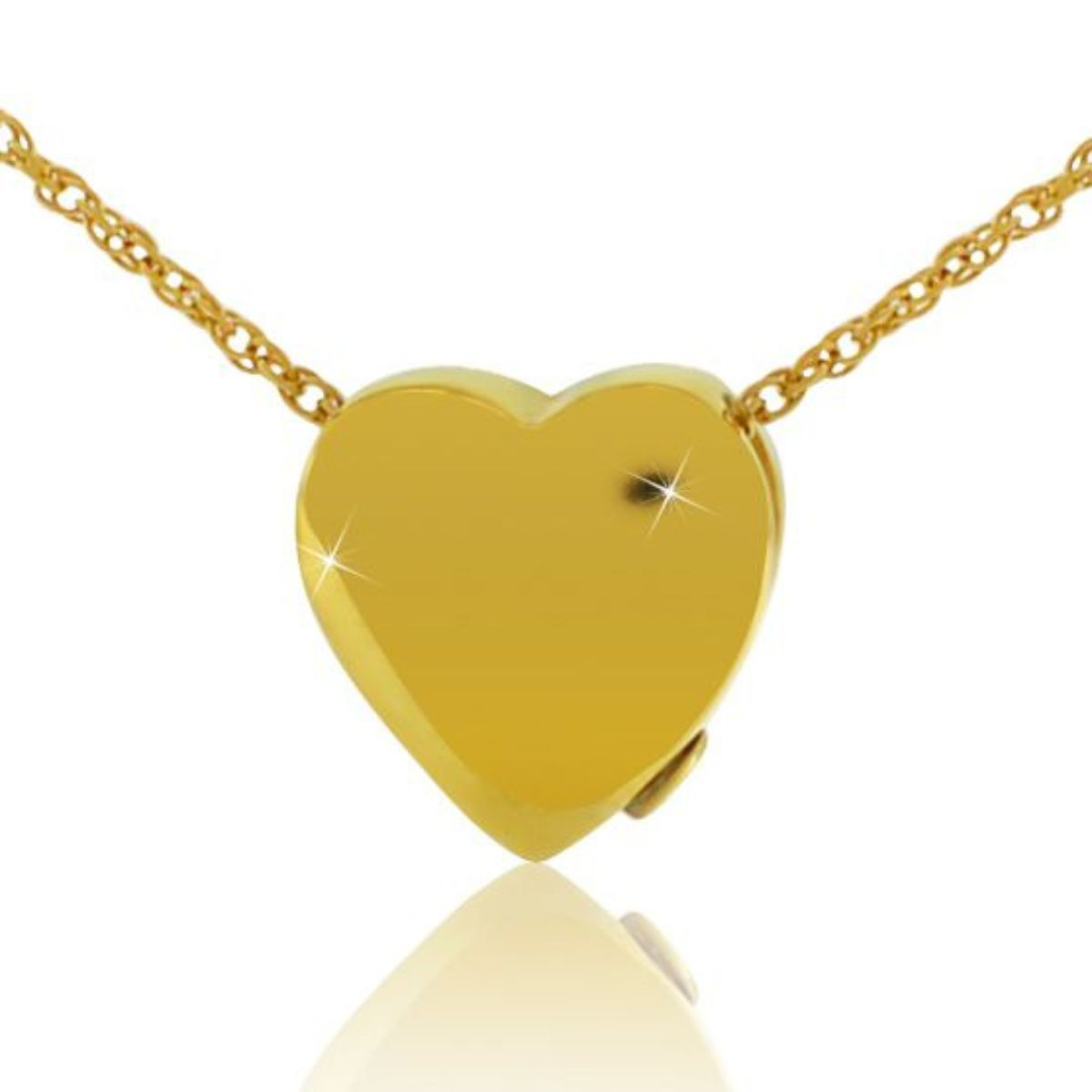 Solid Gold Heart Necklace