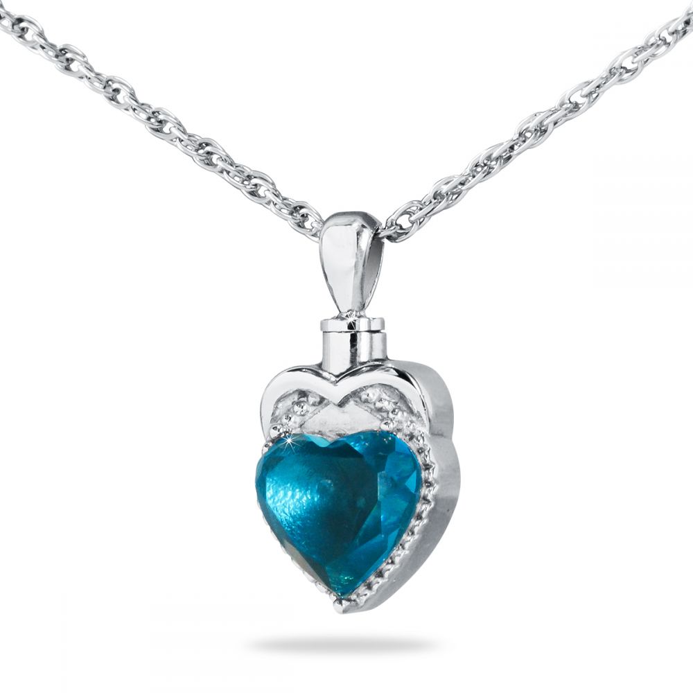 Ocean Heart Sterling Silver Pendant