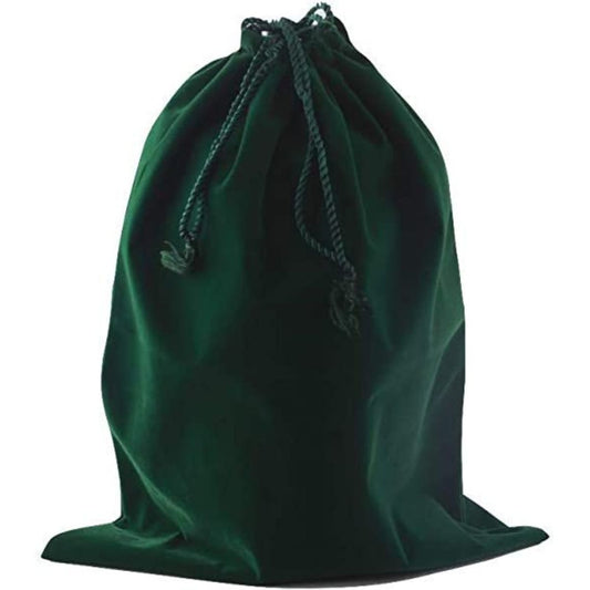 Green Velvet Bag for Adult Urn 11” x 16”